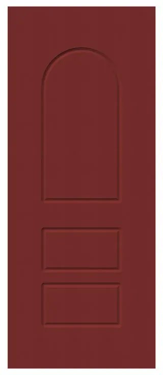 Pannello per porta d'ingresso P085 pellicolato pvc rosso L 92  x H 210.5 cm, Sp 6 mm apertura reversibile