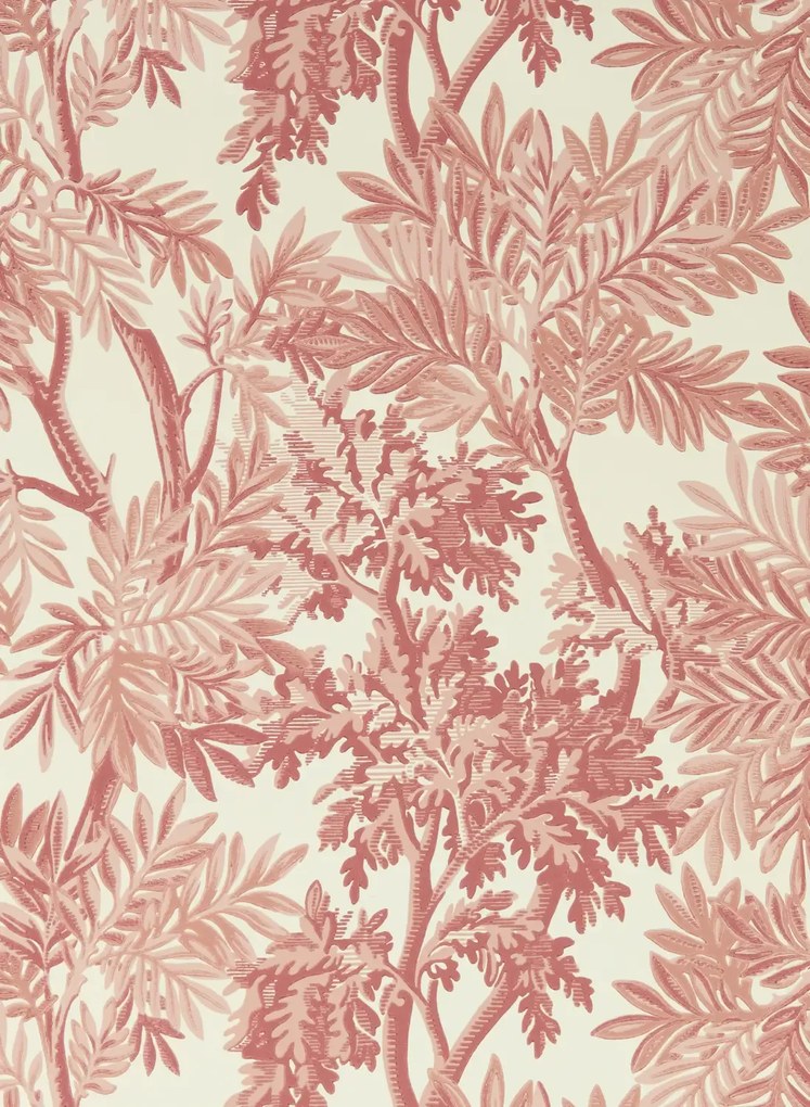 Sanderson Carta da parati Tapestry Trees - Berry/ Pink Clay