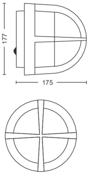 Philips 17380/30/PN - Applique da esterno MYGARDEN ASTILBE 1xE27/42W/230V