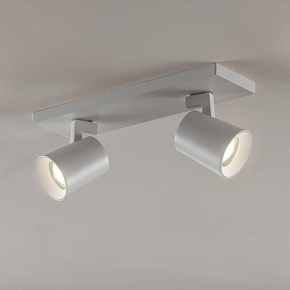 Faretto da soffitto Arcchio Iavo, 30 cm, bianco, a 2 luci, metallo