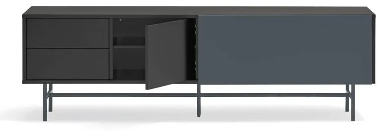 Tavolo TV nero-antracite 180x56 cm Nube - Teulat