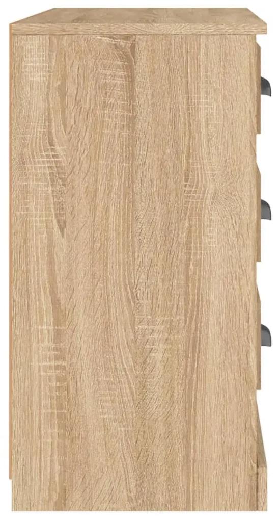 Credenza rovere sonoma 104,5x35,5x67,5 cm in legno multistrato