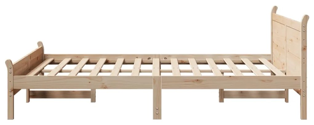 Letto senza materasso 120x200 cm in legno massello di pino