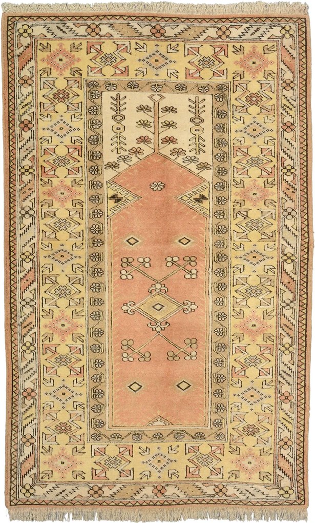 Kars Tappeto orientale 210x120 Beige (Tacchino) Annodato A Mano
