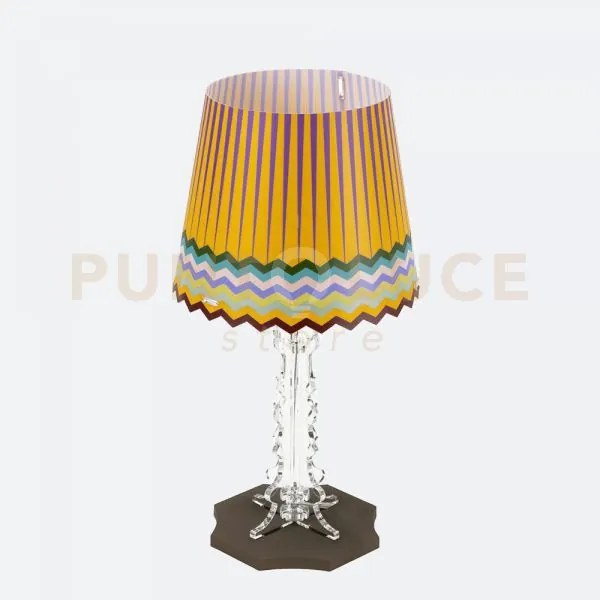 Lampada da tavolo piccola brighella 1 luce attacco e14 disegno rainbow