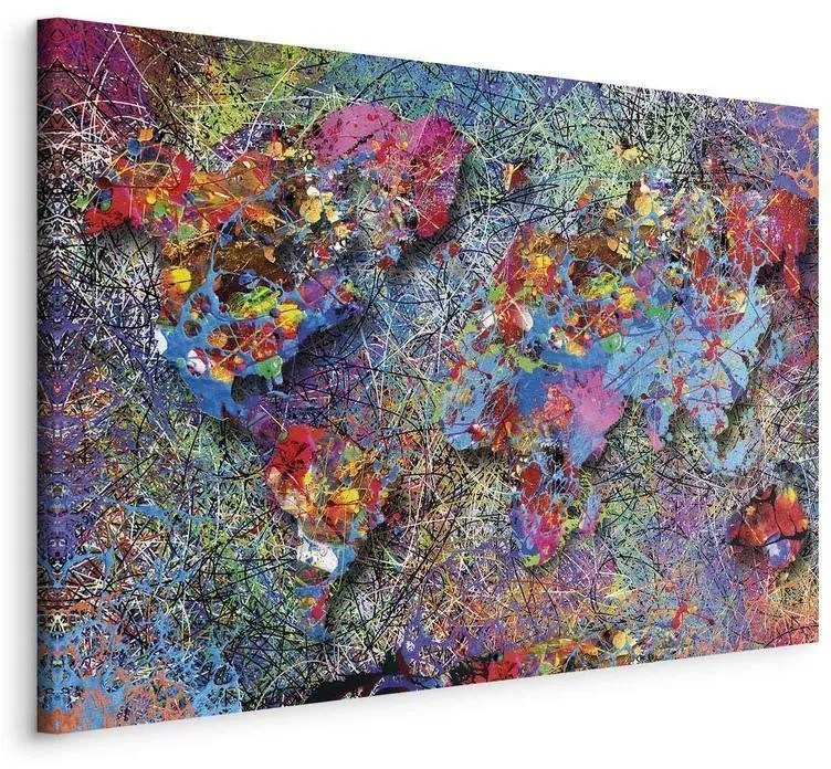 Quadro Map: Jackson Pollock inspiration