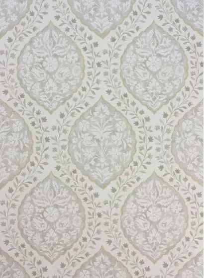 Nina Campbell Carta da parati Marguerite - Grey/ Dove