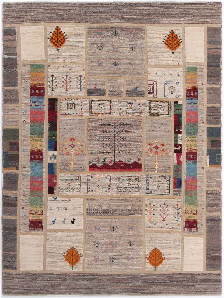 Gabbeh Tappeto persiano 210 x 160 (Iran) Annodato A Mano