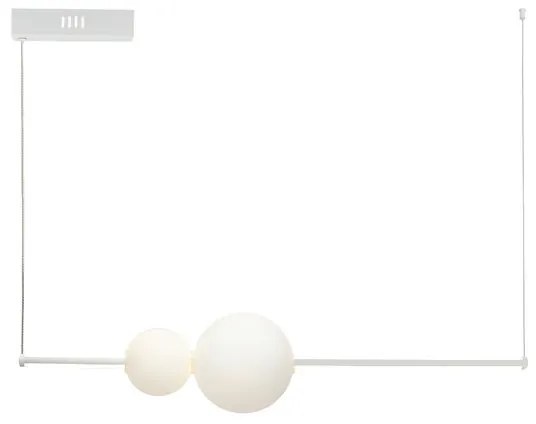 Lampadario LED design Demy bianco, luce con 3 temperature di colore 3000 lumen