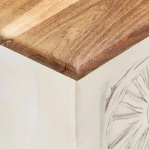 Scatola Portaoggetti 110x30x40 cm in Legno Massello di Acacia