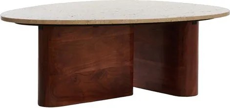 Tavolino marrone 72x90 cm Mahelona - Light &amp; Living
