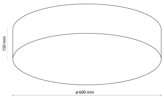 TK Lighting 1584 - Plafoniera RONDO 4xE27/15W/230V