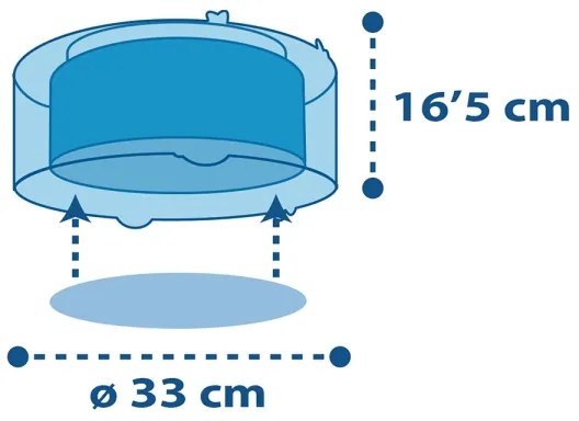 Dalber 41346 - Plafoniera per bambini PLANETS 2xE27/60W/230V
