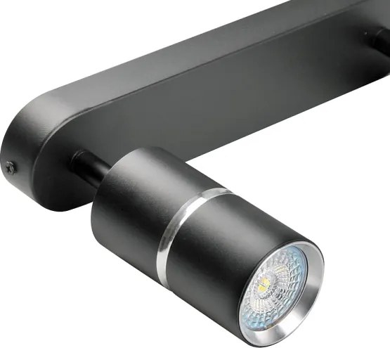 Faretto BAMBOO 2xGU10/10W/230V nero