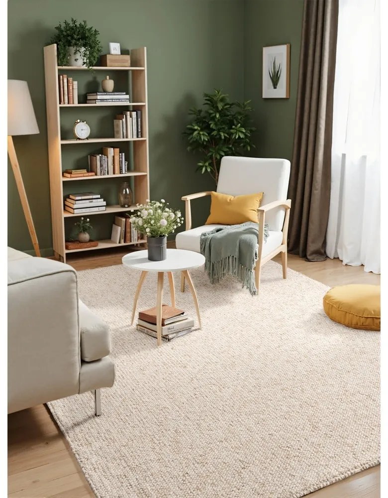Tappeto color crema lavabile 240x340 cm Rocco Cream – Elle Decoration