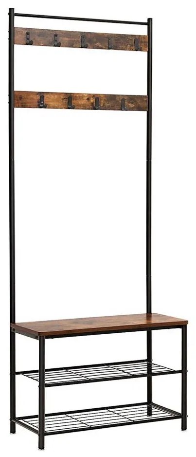 Appendiabiti a piantana NAVOR marrone/nero