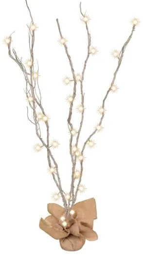 Decorazione natalizia a LED 40xLED/3xAA argento