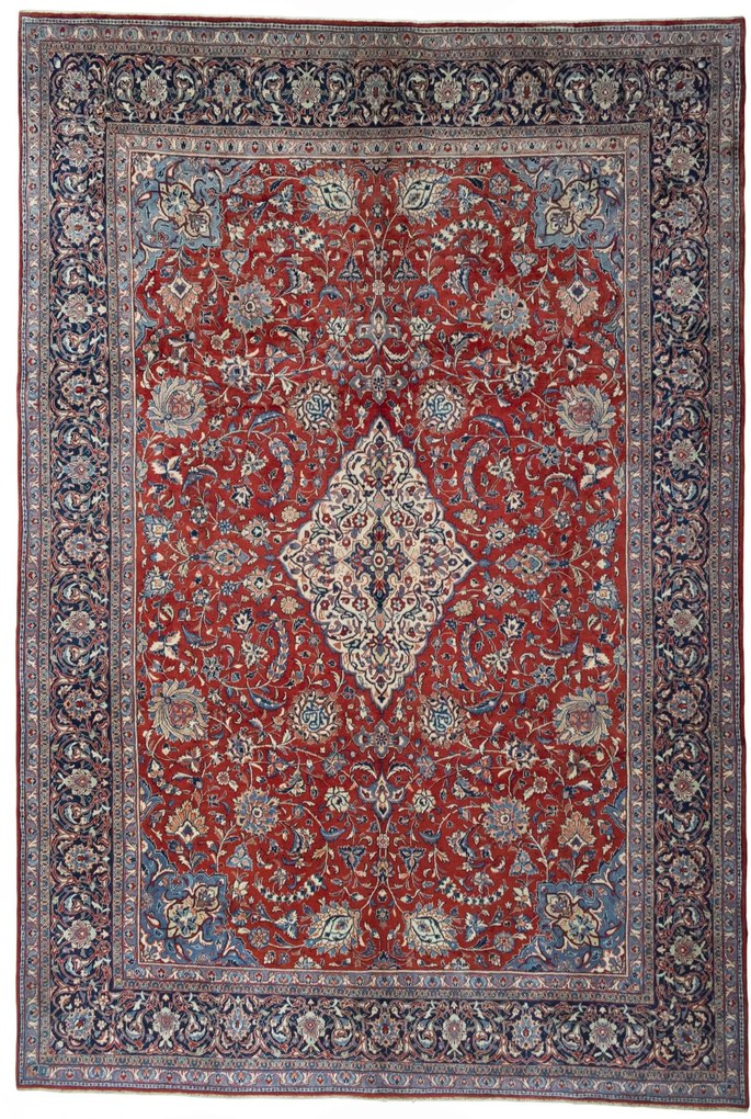 Sarouk Tappeto persiano 420x290 Rosso (Iran) Annodato A Mano