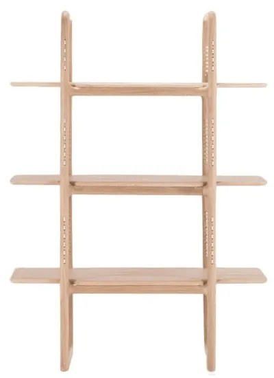 Libreria in legno massiccio di rovere, altezza 140 cm Muse - Gazzda