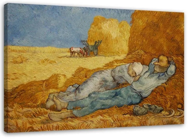 Quadro su tela, RIPRODUZIONE Siesta V. van Gogh  Dimensioni 120x80