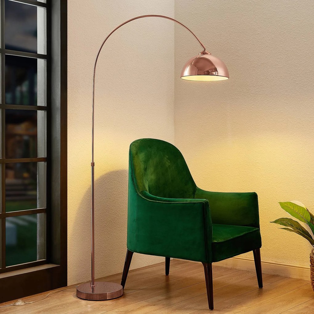 Lampada ad arco Lennart Lindby, Rame, Soggiorno / Sala da pranzo, Metallo, Moderno, Lampada da terra