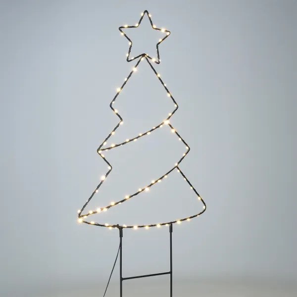 Brilagi - Decorazione natalizia da esterno a LED LED/3xAA IP44 68x29 cm albero