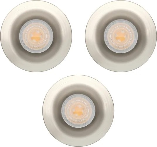 Eglo 902276 - Set da 3 faretti da incasso per bagno SALABATE LED/4,9W/230V Ø 8,8 cm IP65 cromo