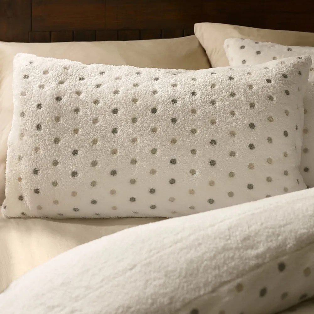 Set copripiumino e federa color crema in micropile per letto matrimoniale 200x200 cm Cosy Spot – Catherine Lansfield