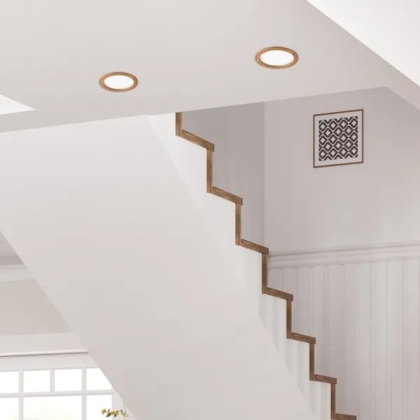 Lampada LED da incasso WOODY SPOT LED/23,5W/230V 4000K quercia ø 23,5 cm