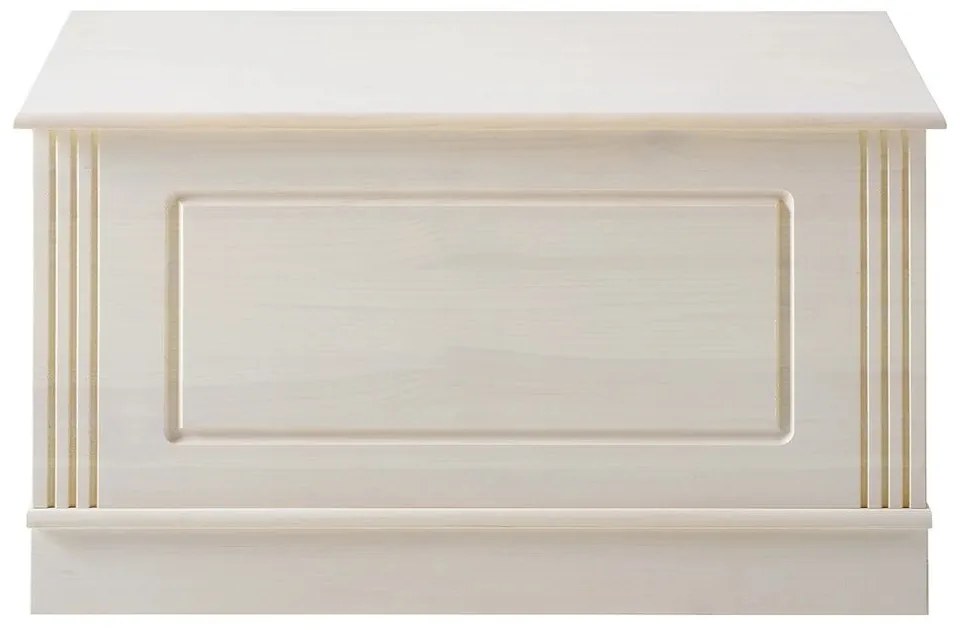 Cassapanca in legno di pino bianco 80x45 cm Anita - Støraa