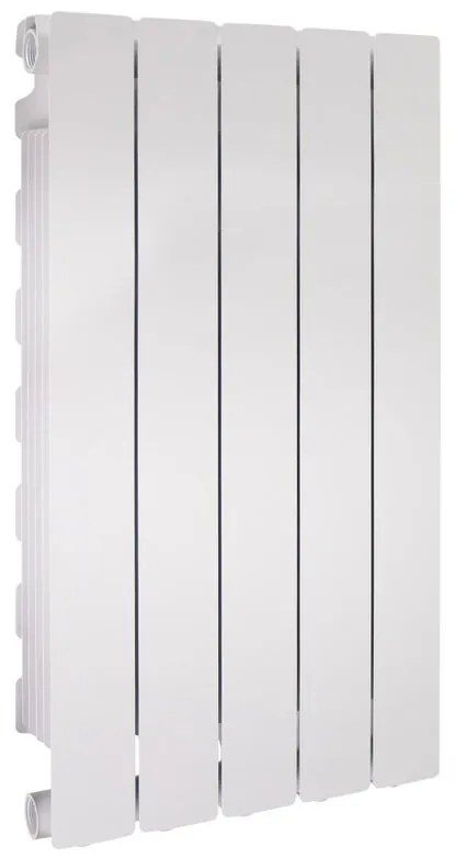 Radiatore acqua calda PRODIGE MODERN in alluminio, 5 elementi, interasse 700 mm, neutral white