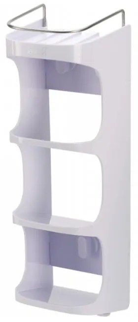 Mensola in plastica bianca autoportante per il bagno Capsule - Joseph Joseph