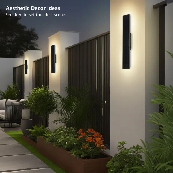 Brilagi - Applique solare a LED SUN, 4 W, 230 V, 60 cm, 4000 mAh, IP44