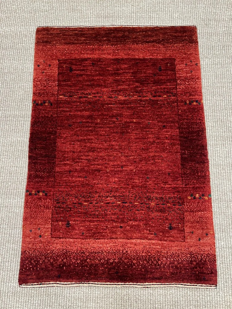 Loribaft Tappeto persiano 90 x 60 Rosso (Iran) Annodato A Mano