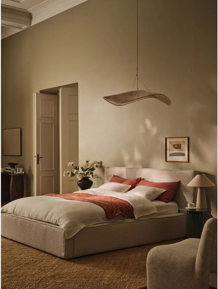 Testiera color crema in imbottito 189x100 cm Olivia – Micadoni