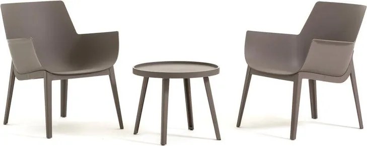 Salotto da giardino per 2 persone antracite QUEEN NEW GARDEN
