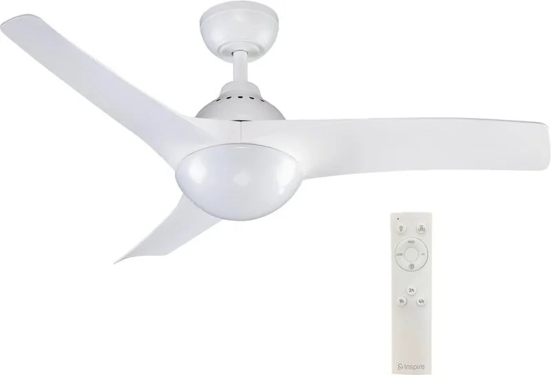 Ventilatore da soffitto Aruba bianco, ø 112 cm 2xE27 silenzioso INSPIRE
