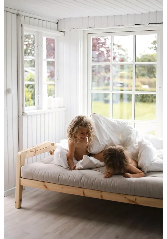 Divano letto bianco/beige 204 cm Grab - Karup Design