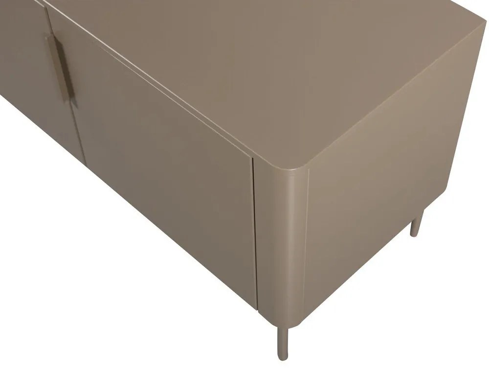 Mobile TV grigio tortora in pino massiccio 154x56x44 cm Gunnar – WOOOD