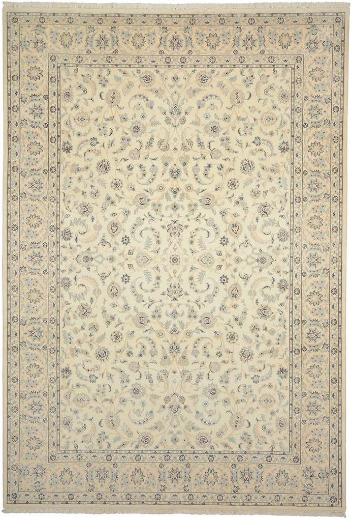 Nain Tappeto 250x370 Beige (Iran) Annodato A Mano