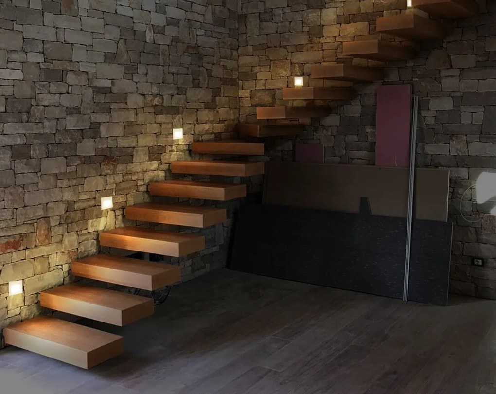 Segnapasso LED per scatola 503 3.5W IP65 Luce Asimmetrica Colore Bianco Naturale 4.200K