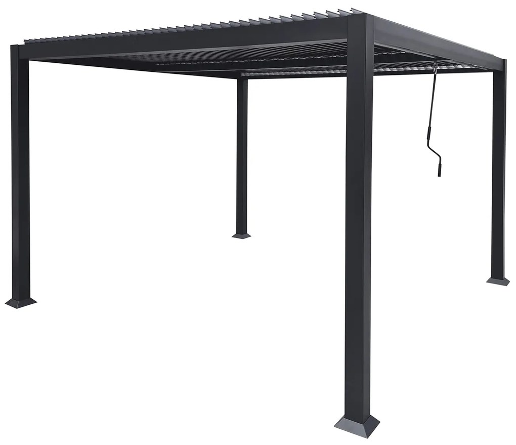Pergola bioclimatica 4x4 m Elle grigia