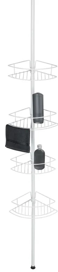 Mensola telescopica angolare in acciaio inox bianco per il bagno Dolcedo - Wenko