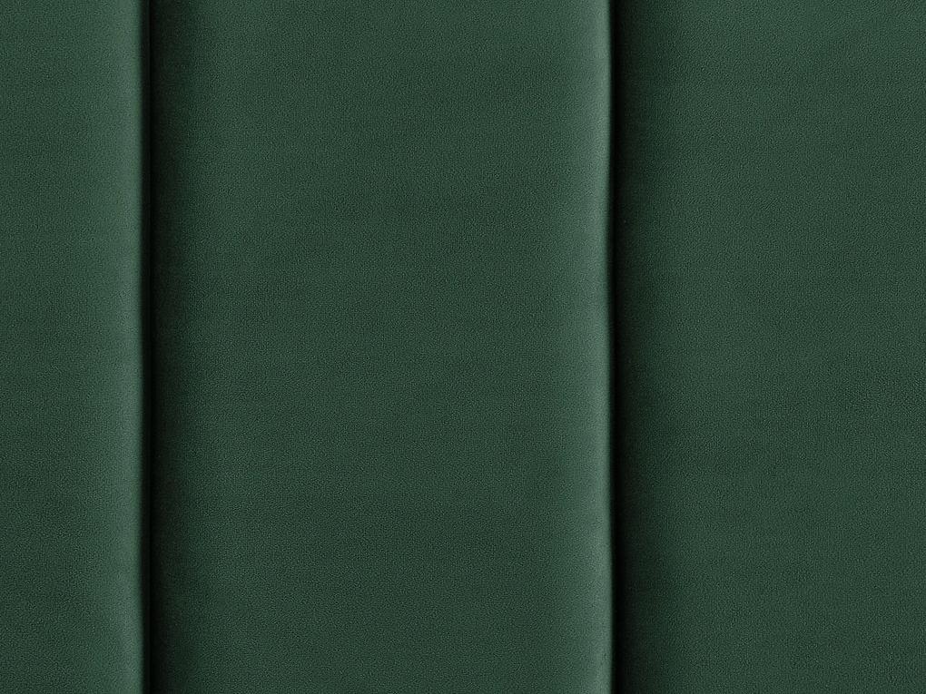 Letto matrimoniale velluto verde scuro 180 x 200 cm VILLETTE Beliani