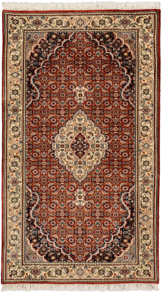 Tabriz Tappeto orientale 90 x 160 Beige (Indian) Annodato A Mano