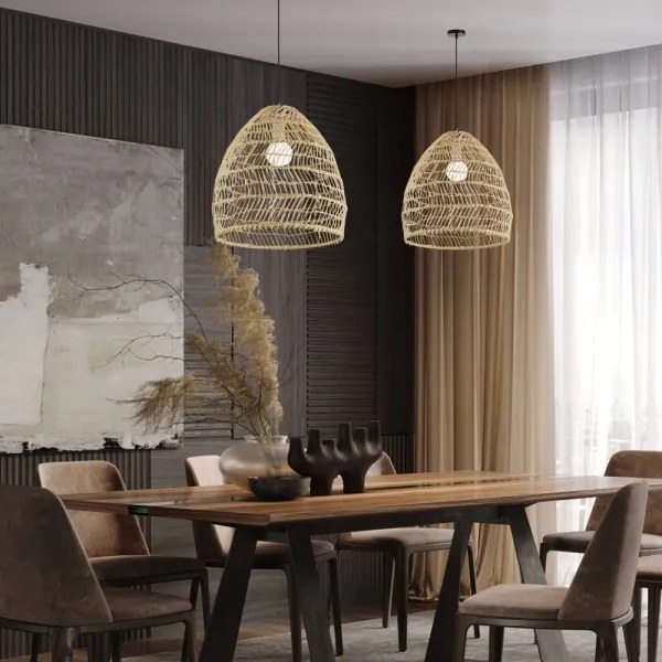 Immax 08260L - Lampadario sospeso con cavo BOHO DELICADO 1xE27/40W/230V Ø 38 cm