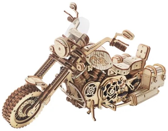 RoboTime - 3D puzzle meccanico in legno Moto cruiser