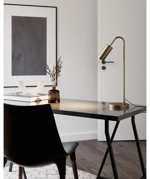 ByRydens 4002580-6503 - Lampada da tavolo CURVE 1xGU10/7W/230V dorata