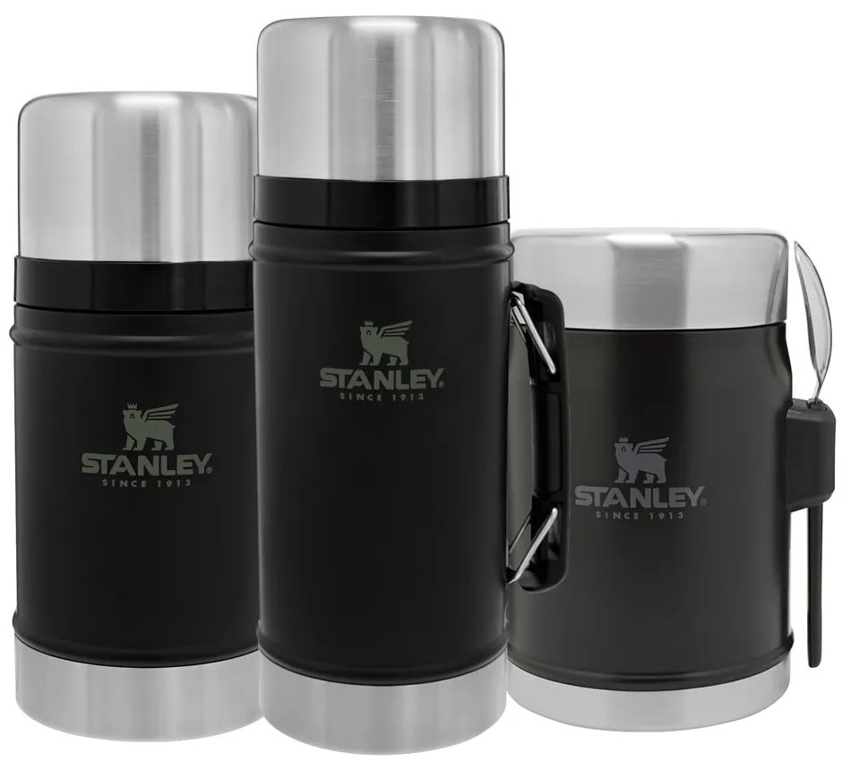 Borraccia termica nera in acciaio inox 400 ml Legendary Classic Black – Stanley