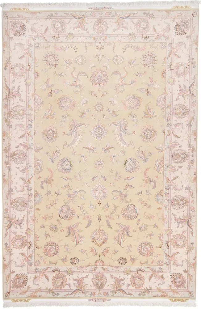 Tabriz Tappeto persiano 320 x 210 Beige (Iran) Annodato A Mano